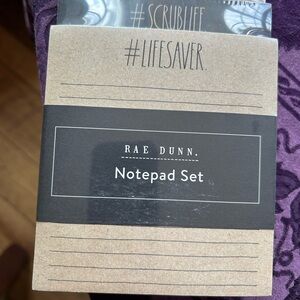 Rae Dunn Brown Notepad Set